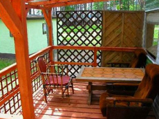 деревянные дачные домики база отдыха ночлеги на берегу озера в Польше Мазурские озера